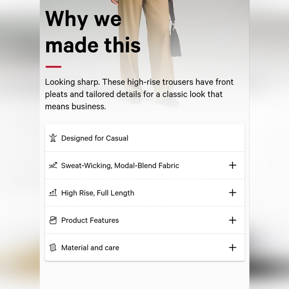 Lululemon Pleat Front High Rise Trouser in Filbert Tan - Picture 13 of 13